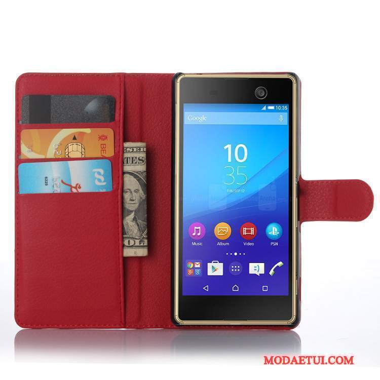 Futerał Sony Xperia M5 Dual Skóra Na Telefon, Etui Sony Xperia M5 Dual Ochraniacz