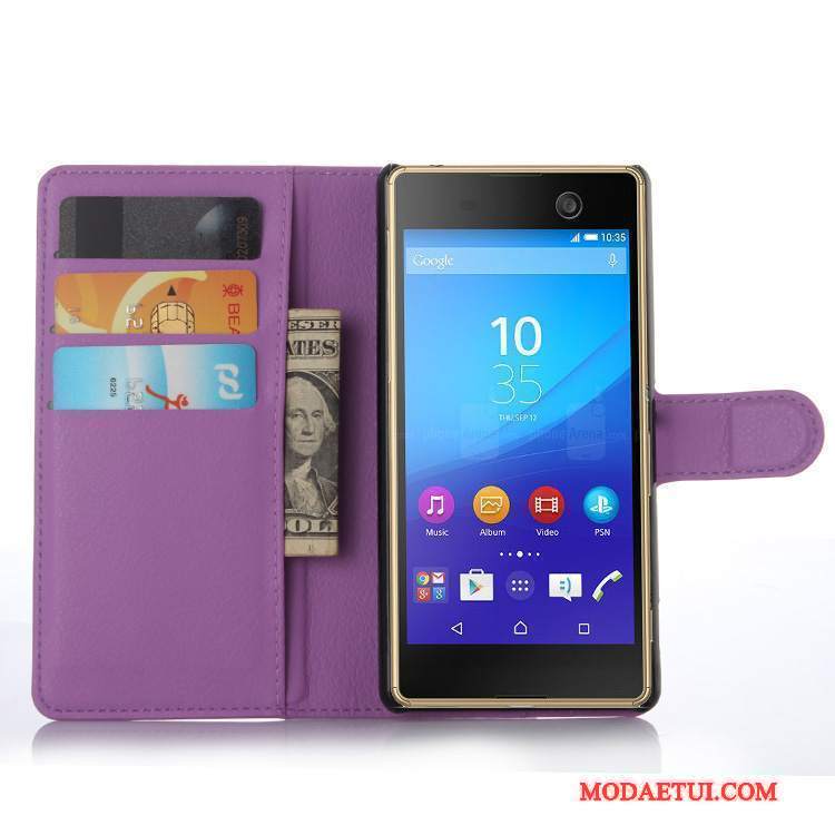 Futerał Sony Xperia M5 Dual Skóra Na Telefon, Etui Sony Xperia M5 Dual Ochraniacz