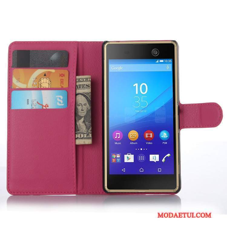 Futerał Sony Xperia M5 Dual Skóra Na Telefon, Etui Sony Xperia M5 Dual Ochraniacz