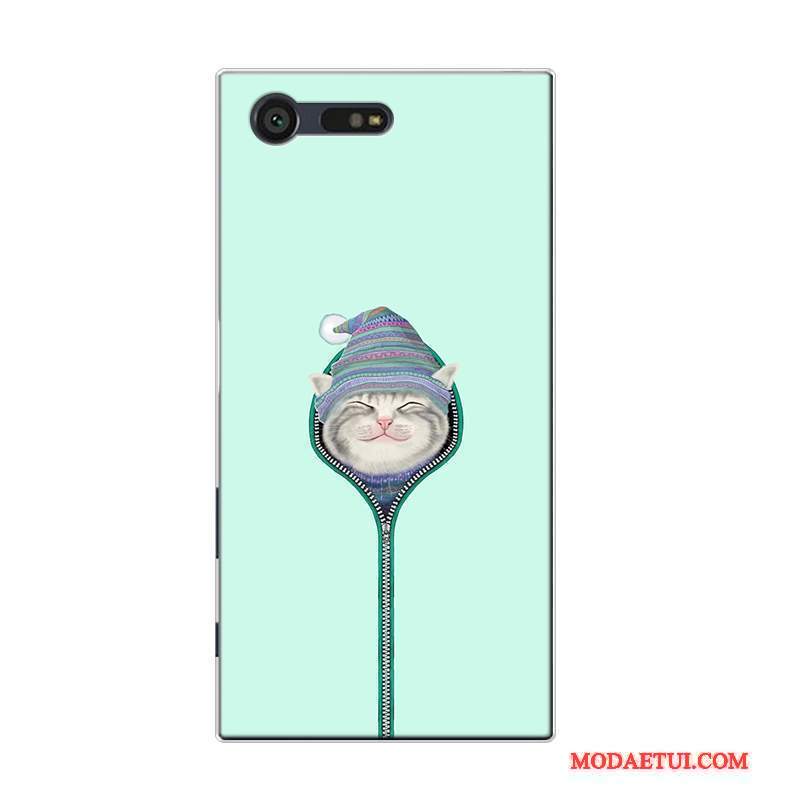 Futerał Sony Xperia X Compact Miękki Anti-fall Przezroczysty, Etui Sony Xperia X Compact Ochraniacz Trudno Zielony