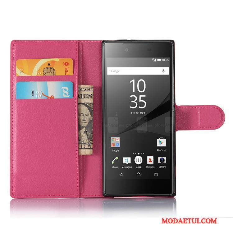 Futerał Sony Xperia Xa1 Pokrowce Na Telefon Różowe, Etui Sony Xperia Xa1 Portfel