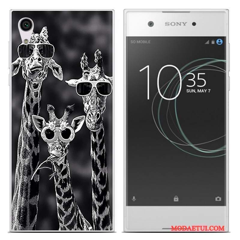 Futerał Sony Xperia Xa1 Ultra Miękki Cienkie Pu, Etui Sony Xperia Xa1 Ultra Miesiąc Niebieski