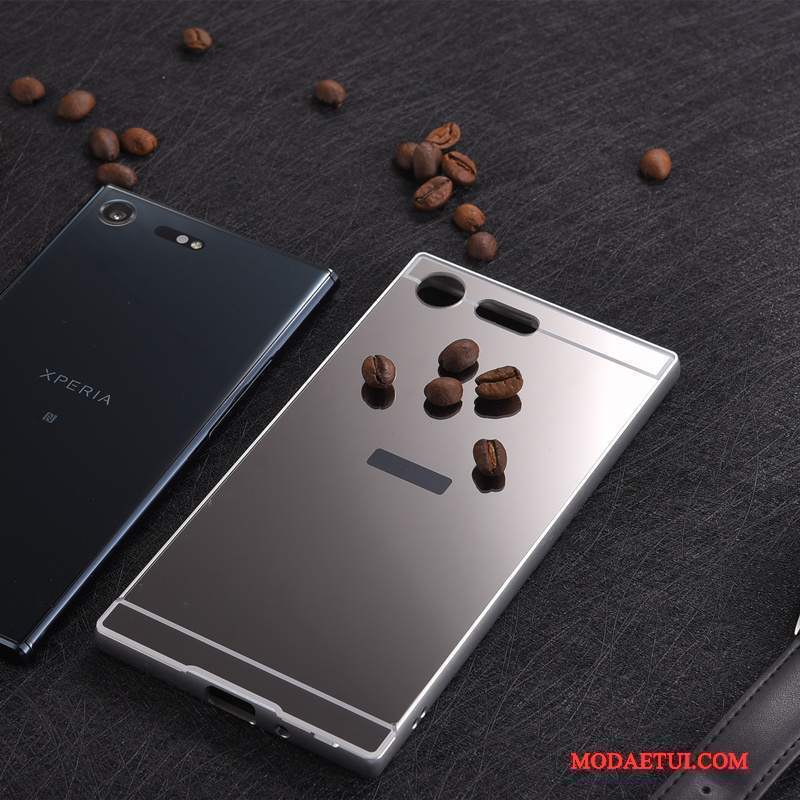 Futerał Sony Xperia Xz Premium Metal Anti-fall Cienka, Etui Sony Xperia Xz Premium Ochraniacz Granica Tylna Pokrywa