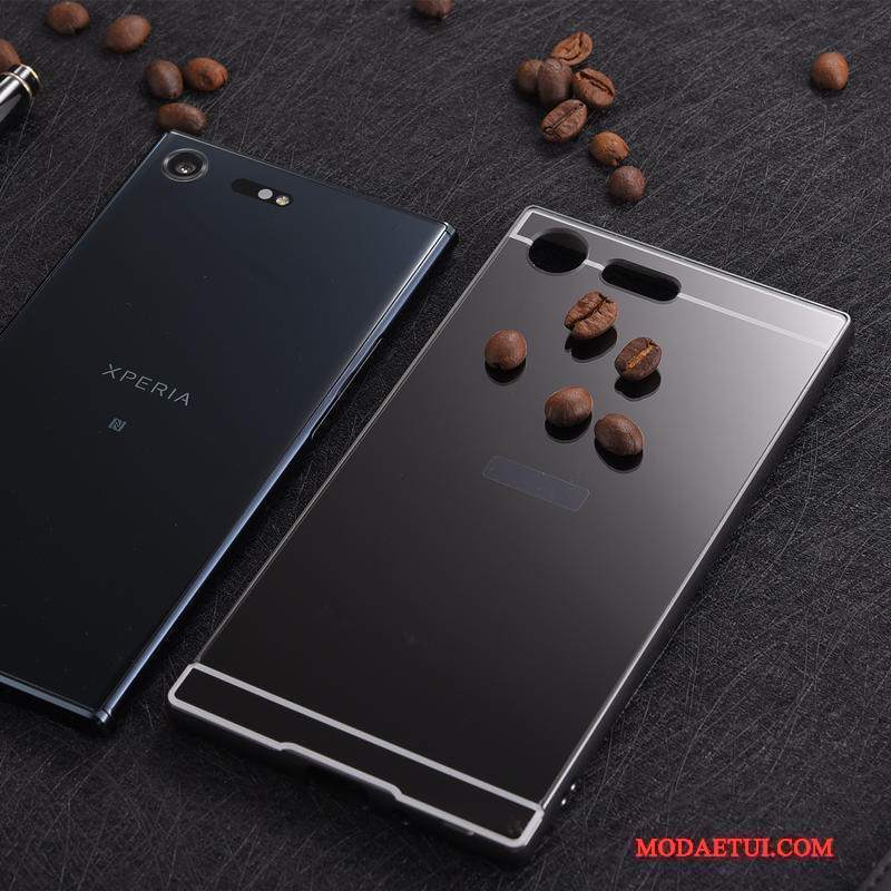 Futerał Sony Xperia Xz Premium Metal Anti-fall Cienka, Etui Sony Xperia Xz Premium Ochraniacz Granica Tylna Pokrywa