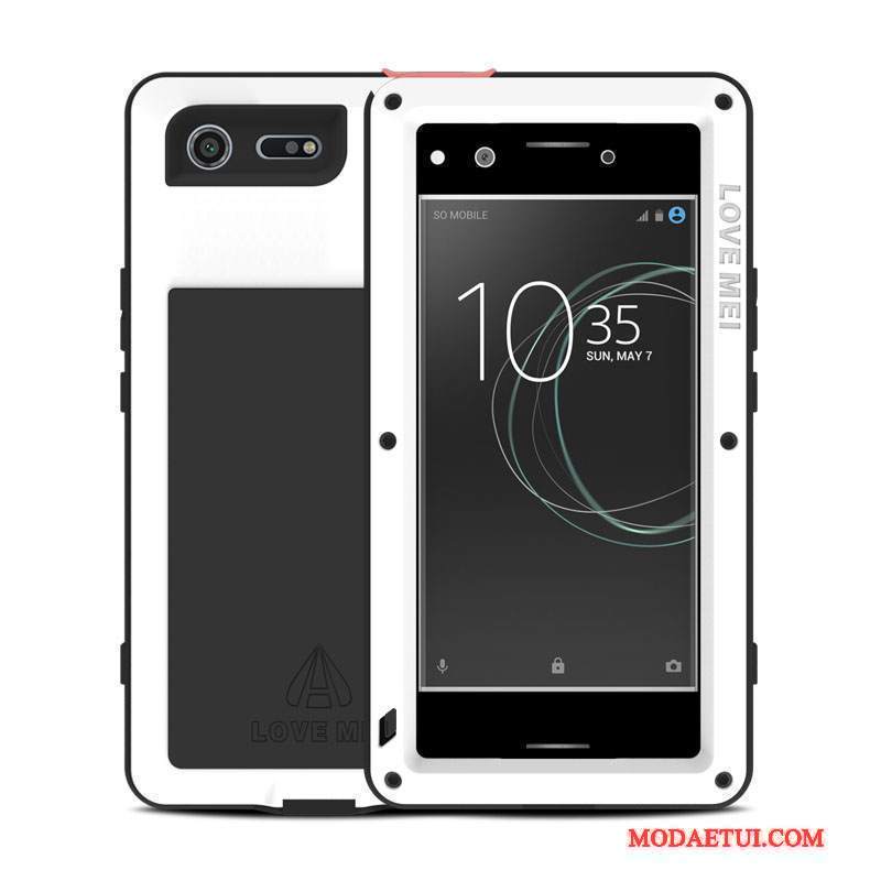 Futerał Sony Xperia Xz Premium Miękki Trzy Mechanizmy Obronne Granica, Etui Sony Xperia Xz Premium Metal Na Telefon Niebieski