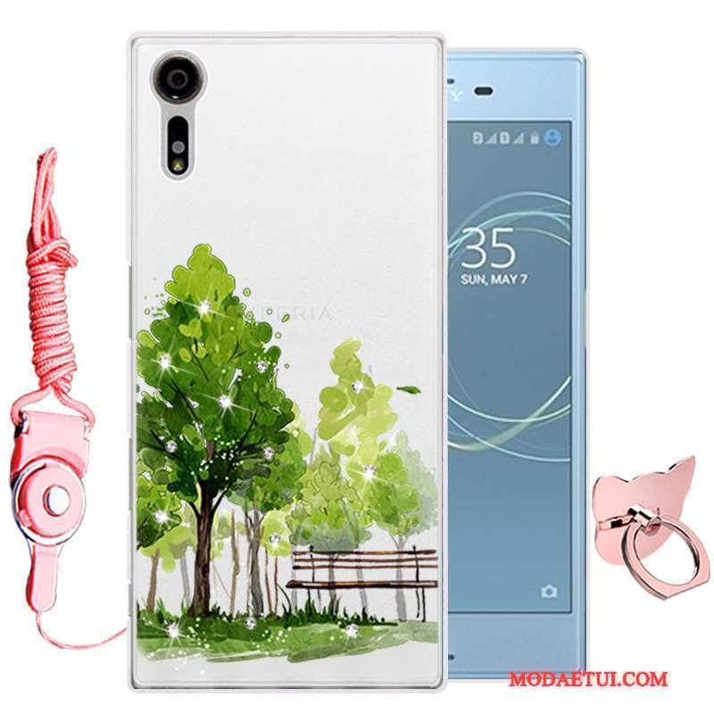 Futerał Sony Xperia Xz Silikonowe Zielonyna Telefon, Etui Sony Xperia Xz Ochraniacz