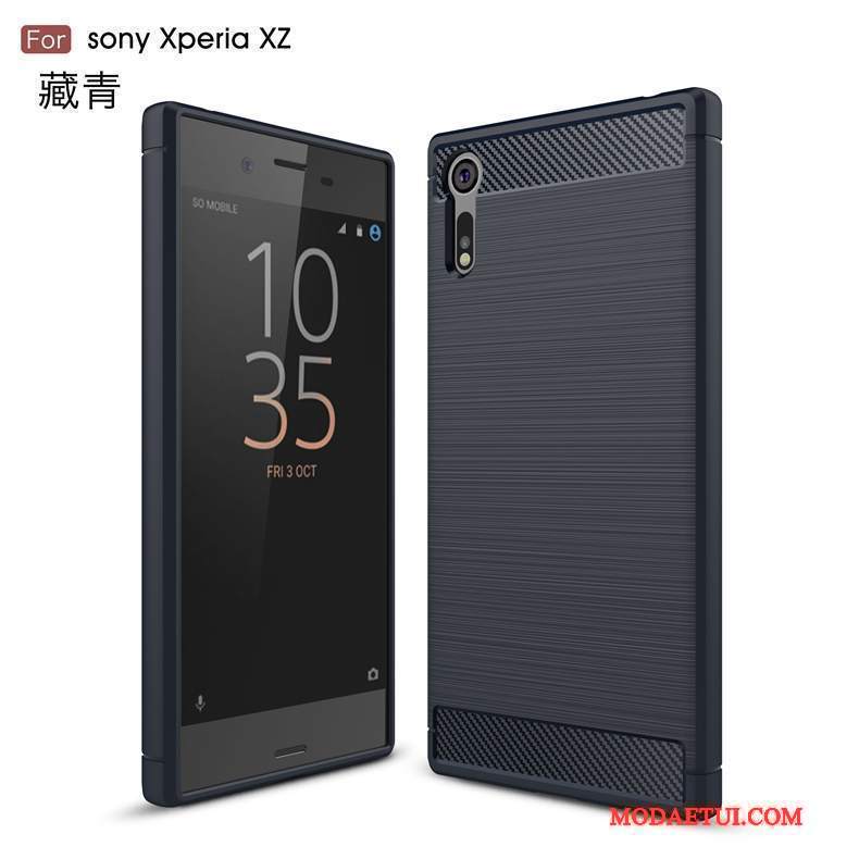 Futerał Sony Xperia Xz Włóknona Telefon, Etui Sony Xperia Xz Tendencja Czerwony