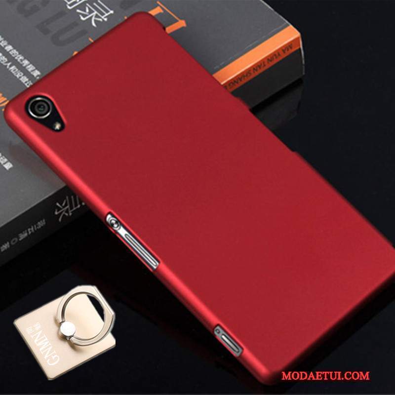 Futerał Sony Xperia Z2 Ochraniacz Trudno Czerwony, Etui Sony Xperia Z2 Na Telefon Nubuku