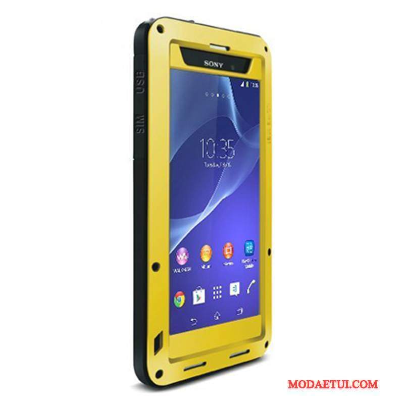 Futerał Sony Xperia Z2 Torby Anti-fall Trzy Mechanizmy Obronne, Etui Sony Xperia Z2 Ochraniacz Na Telefon Granica