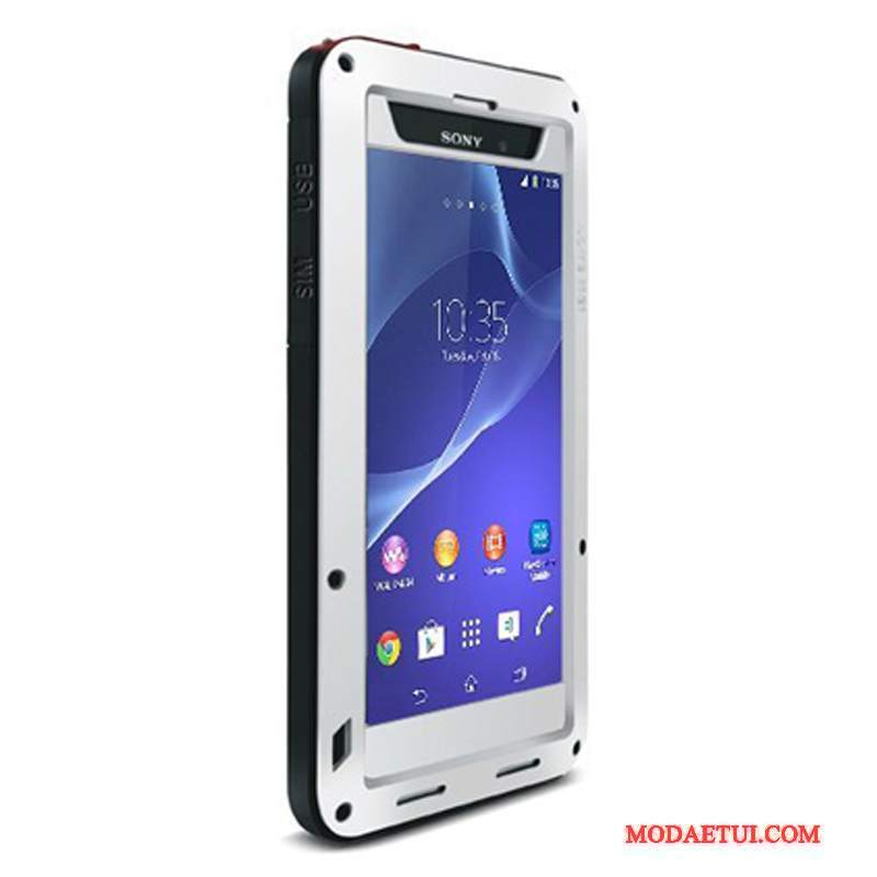 Futerał Sony Xperia Z2 Torby Anti-fall Trzy Mechanizmy Obronne, Etui Sony Xperia Z2 Ochraniacz Na Telefon Granica