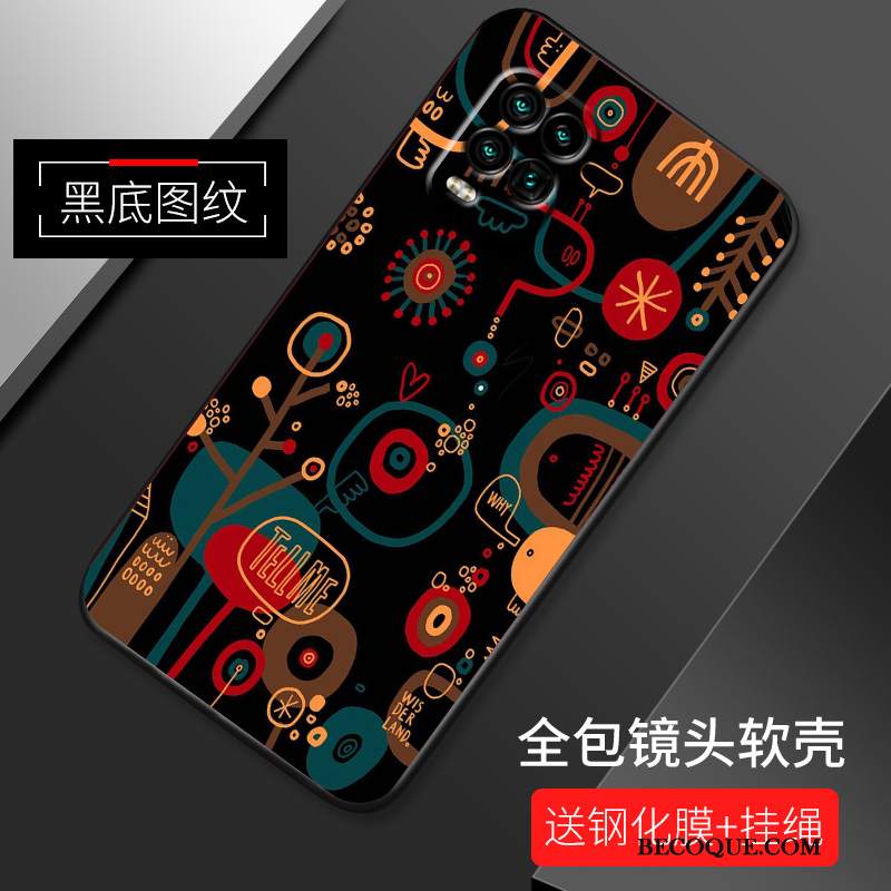 Futerał Xiaomi Mi 10 Lite Silikonowe Biały Osobowość, Etui Xiaomi Mi 10 Lite Kreatywne Cienkie Wzór