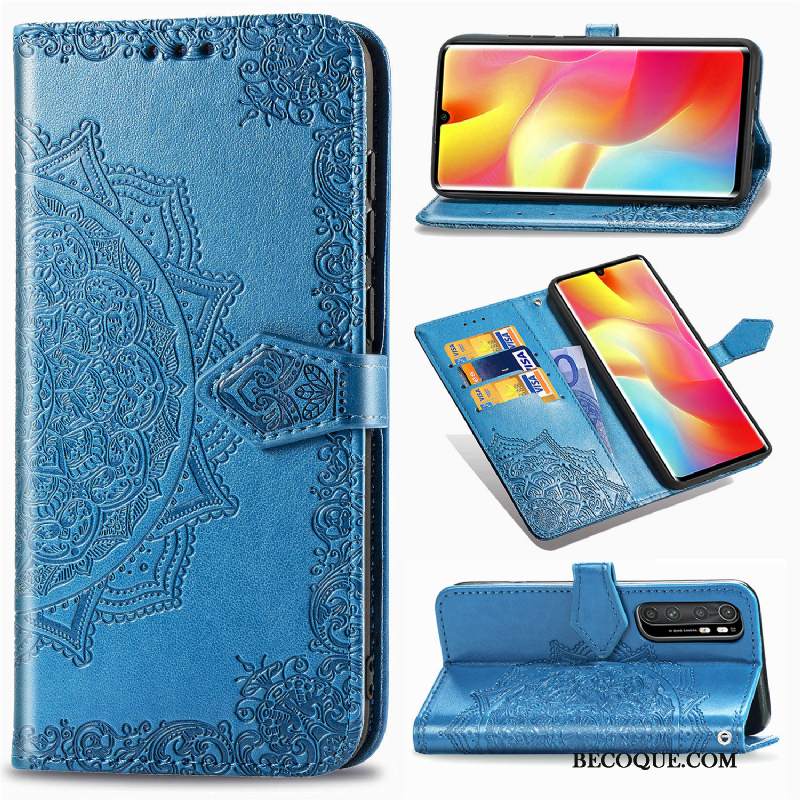 Futerał Xiaomi Mi Note 10 Lite Pokrowce Karta Mały, Etui Xiaomi Mi Note 10 Lite Skóra Na Telefon Czarny