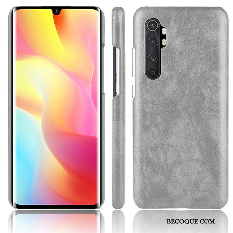 Futerał Xiaomi Mi Note 10 Lite Skóra Młodzieżna Telefon, Etui Xiaomi Mi Note 10 Lite Ochraniacz Wzór Litchi