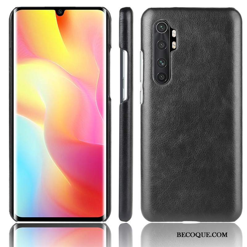 Futerał Xiaomi Mi Note 10 Lite Skóra Młodzieżna Telefon, Etui Xiaomi Mi Note 10 Lite Ochraniacz Wzór Litchi