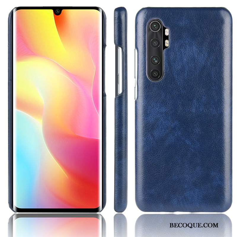 Futerał Xiaomi Mi Note 10 Lite Skóra Młodzieżna Telefon, Etui Xiaomi Mi Note 10 Lite Ochraniacz Wzór Litchi