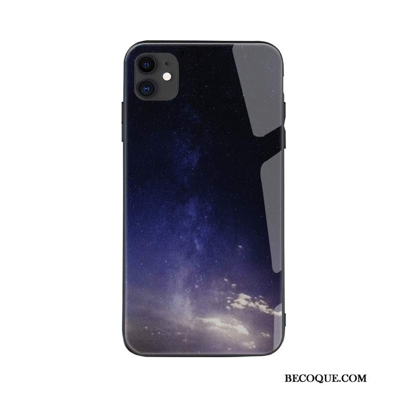 Futerał iPhone 11 Kreatywne Czerwony Netto Szkło Hartowane, Etui iPhone 11 Niebieski Wiatr