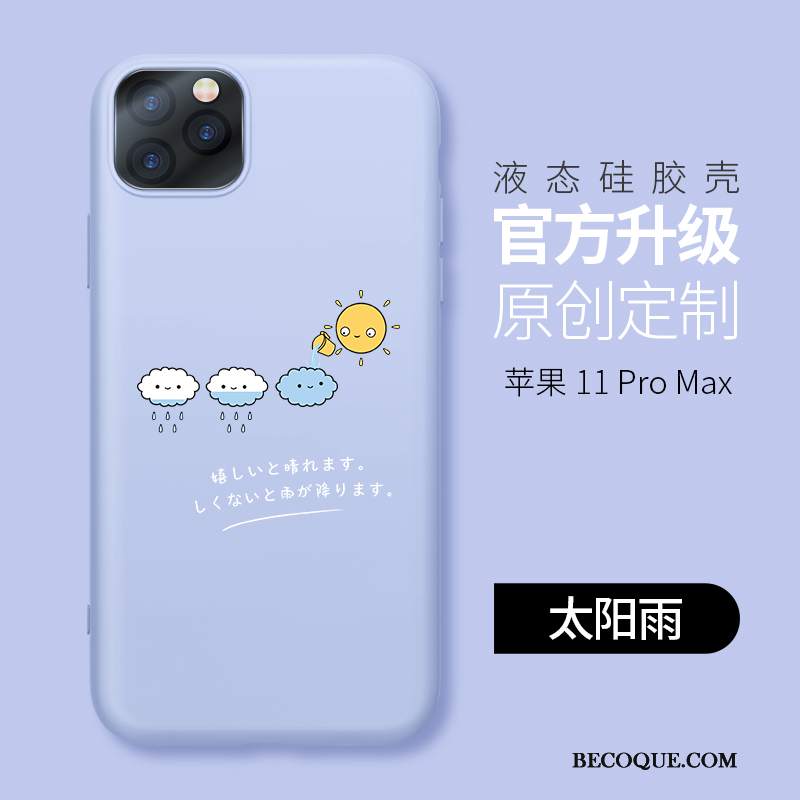 Futerał iPhone 11 Pro Max Miękki Tendencjana Telefon, Etui iPhone 11 Pro Max Kreatywne Cienkie Niebieski