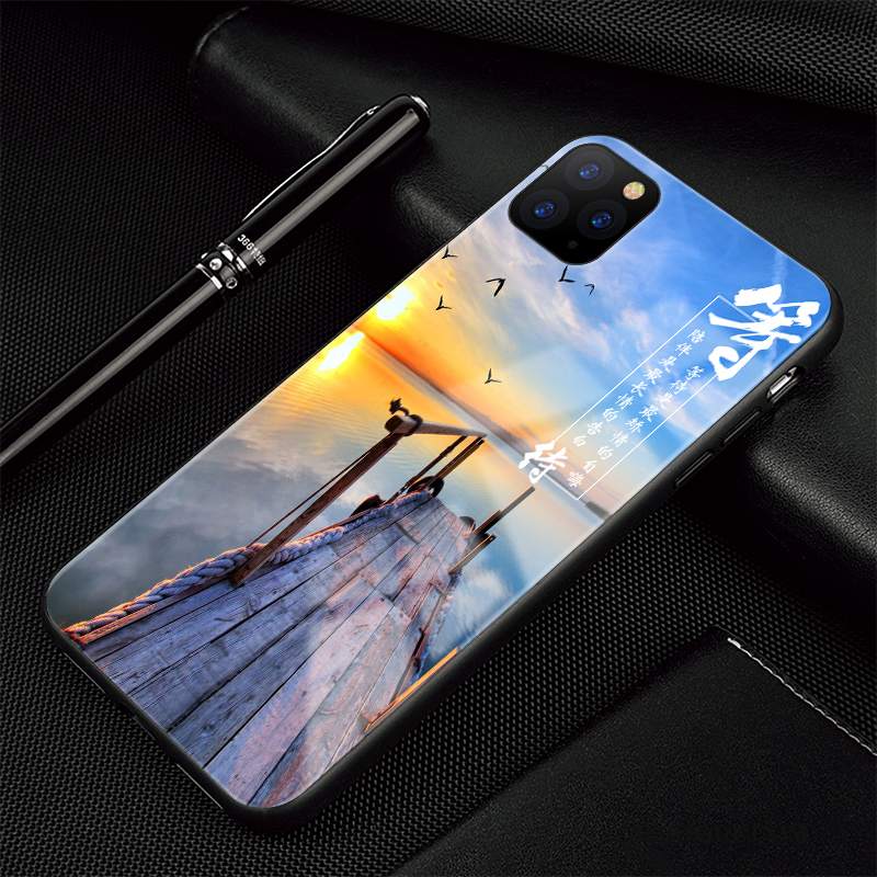 Futerał iPhone 11 Pro Max Ochraniacz Na Telefon Anti-fall, Etui iPhone 11 Pro Max Torby Proste Sceneria