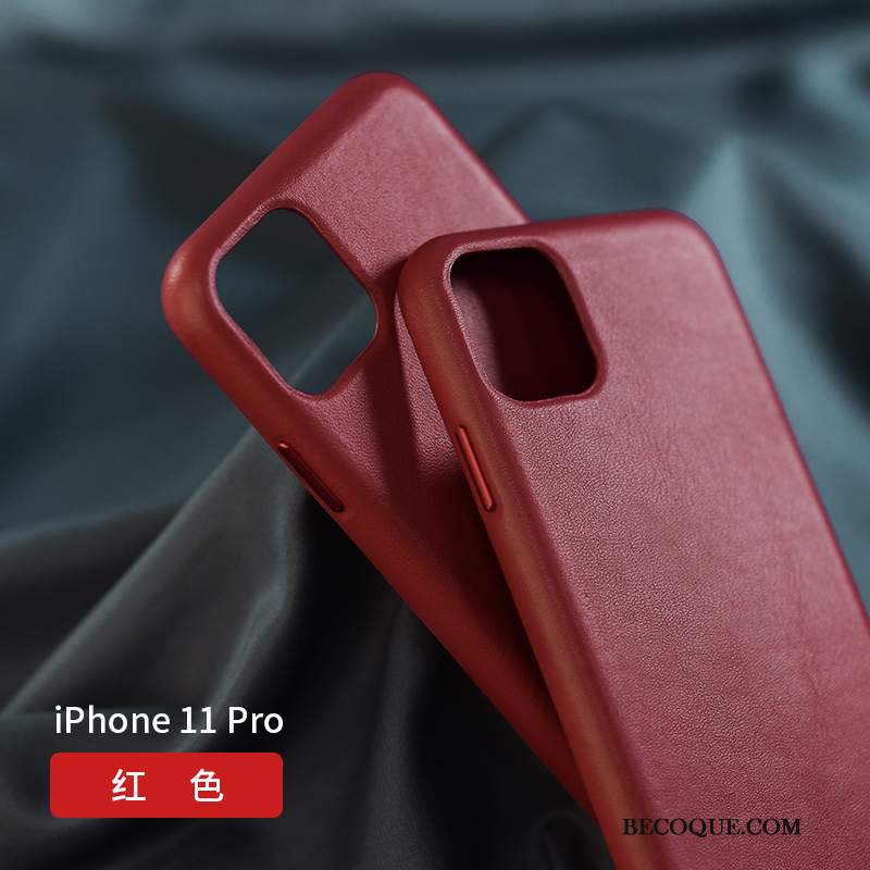 Futerał iPhone 11 Pro Torby Modna Marka Nowy, Etui iPhone 11 Pro Skóra Anti-fall Czerwony Netto