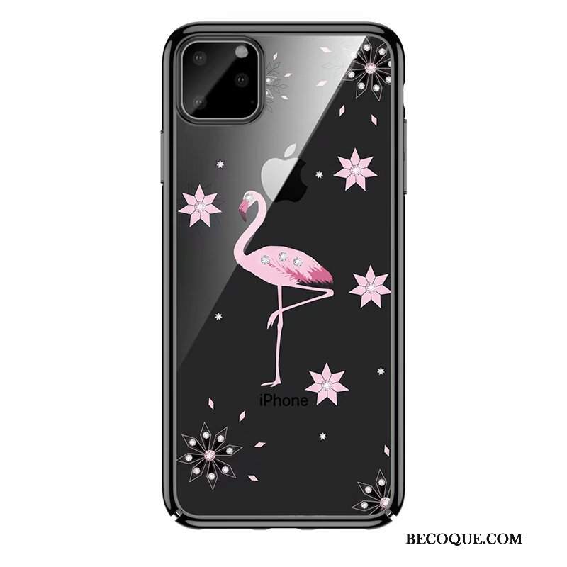 Futerał iPhone 11 Pro Torby Na Telefon Czerwony, Etui iPhone 11 Pro Rhinestone Przezroczysty Wysoki Koniec