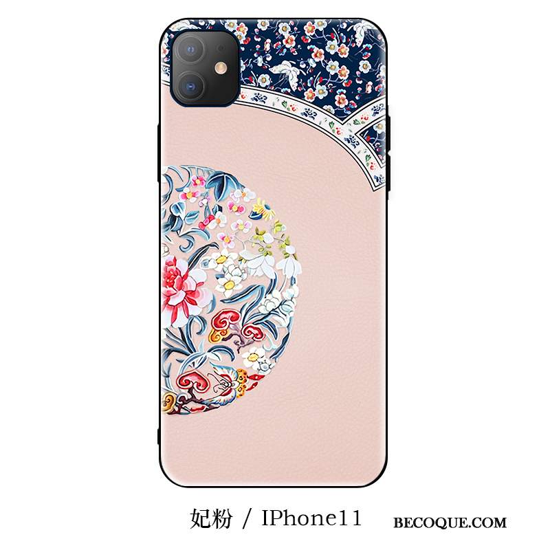 Futerał iPhone 11 Silikonowe Chiński Styl Modna Marka, Etui iPhone 11 Miękki Wiszące Ozdoby Anti-fall