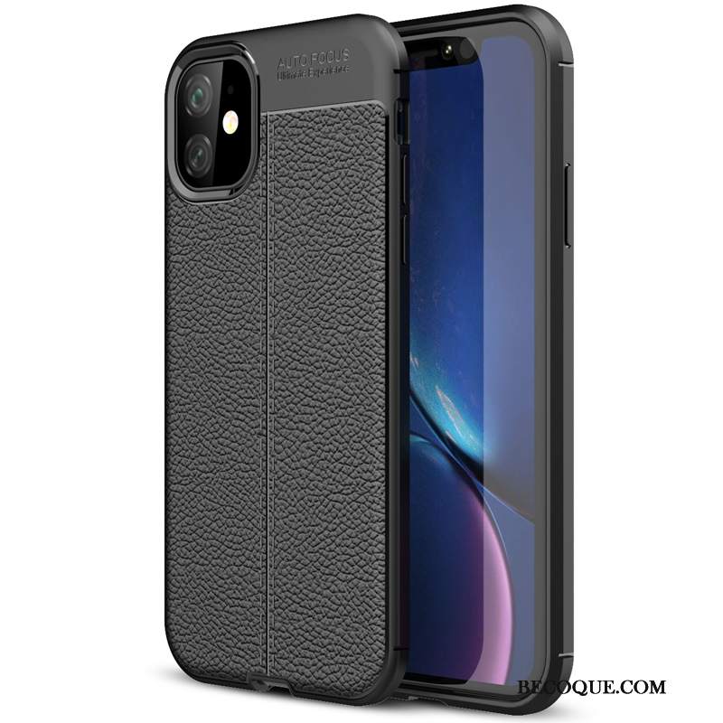 Futerał iPhone 11 Torby Zielonyna Telefon, Etui iPhone 11 Silikonowe Wzór Litchi