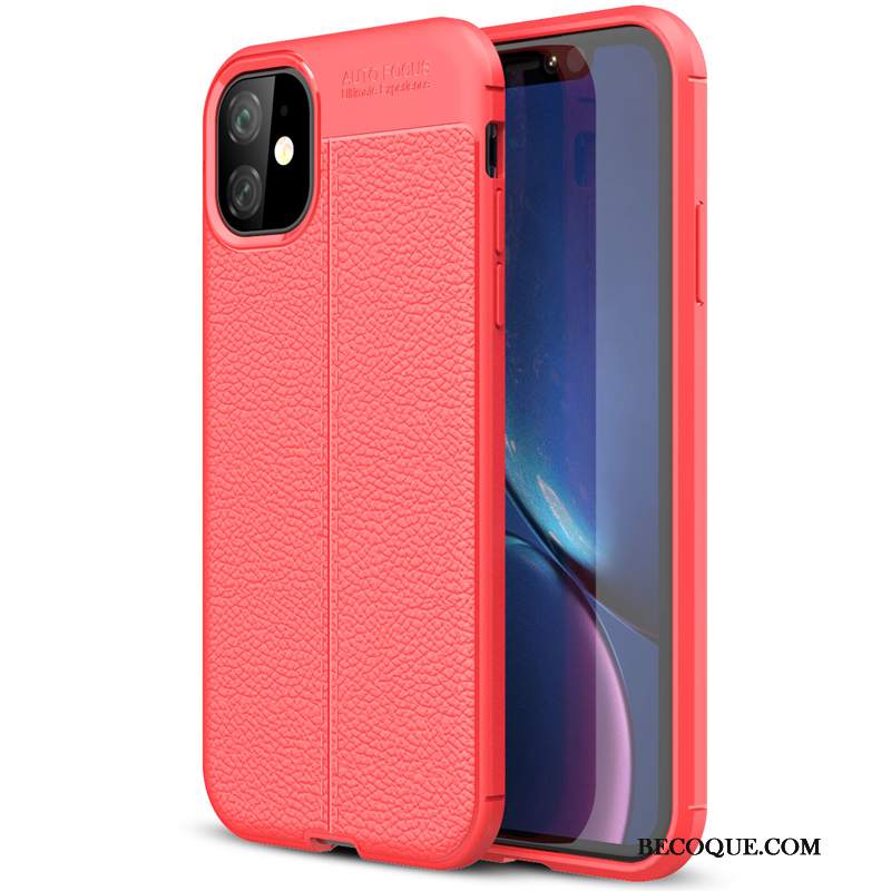 Futerał iPhone 11 Torby Zielonyna Telefon, Etui iPhone 11 Silikonowe Wzór Litchi