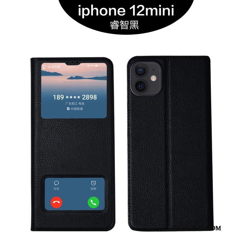 Futerał iPhone 12 Mini Ochraniacz Jakość Purpurowy, Etui iPhone 12 Mini Miękki Biznes Wysoki Koniec