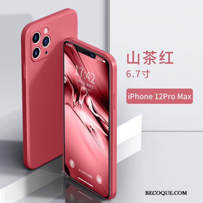 Futerał iPhone 12 Pro Max Silikonowe Nowy Anti-fall, Etui iPhone 12 Pro Max Kreatywne Osobowość Purpurowy