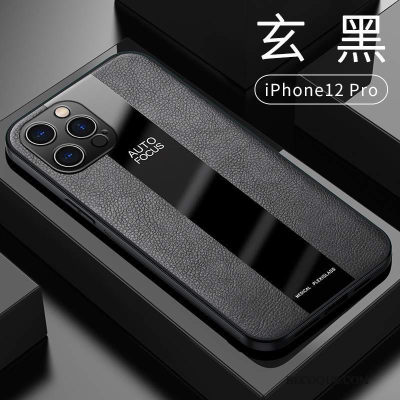 Futerał iPhone 12 Pro Ochraniacz Magnetyzmna Telefon, Etui iPhone 12 Pro Skóra Cienkie Ring