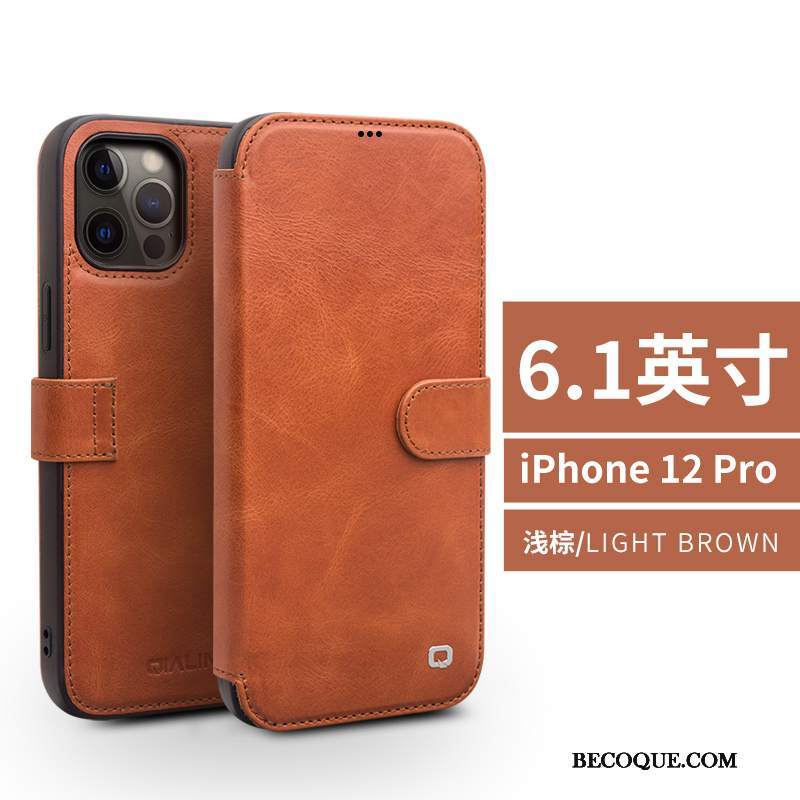 Futerał iPhone 12 Pro Pokrowce Biznesna Telefon, Etui iPhone 12 Pro Ochraniacz Anti-fall Karta