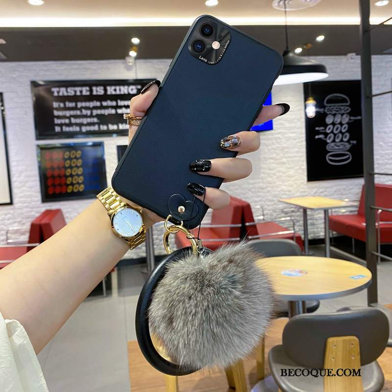 Futerał iPhone 12 Skóra Wiatr Czarny, Etui iPhone 12 Torby Modna Marka Czerwony Netto