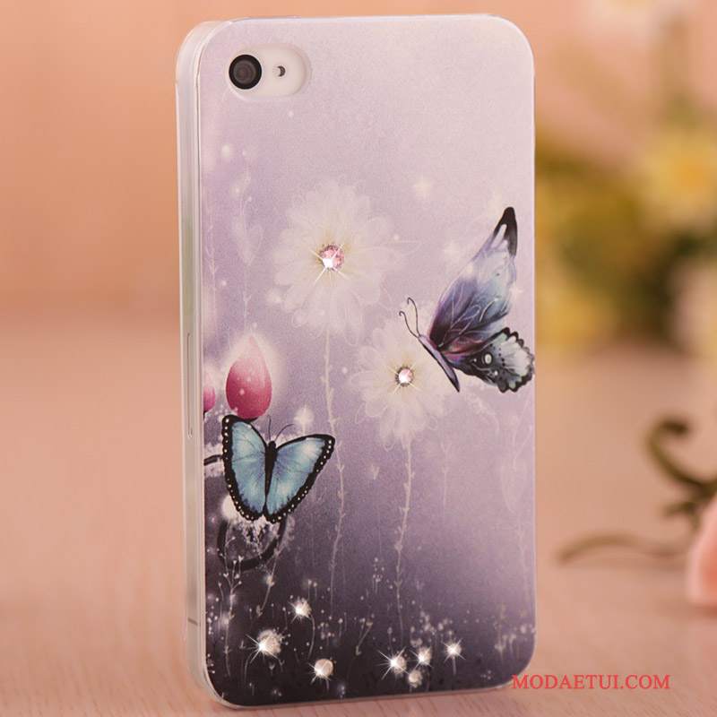 Futerał iPhone 4/4s Kolor Jasnyna Telefon, Etui iPhone 4/4s Ochraniacz Purpurowy Cienka