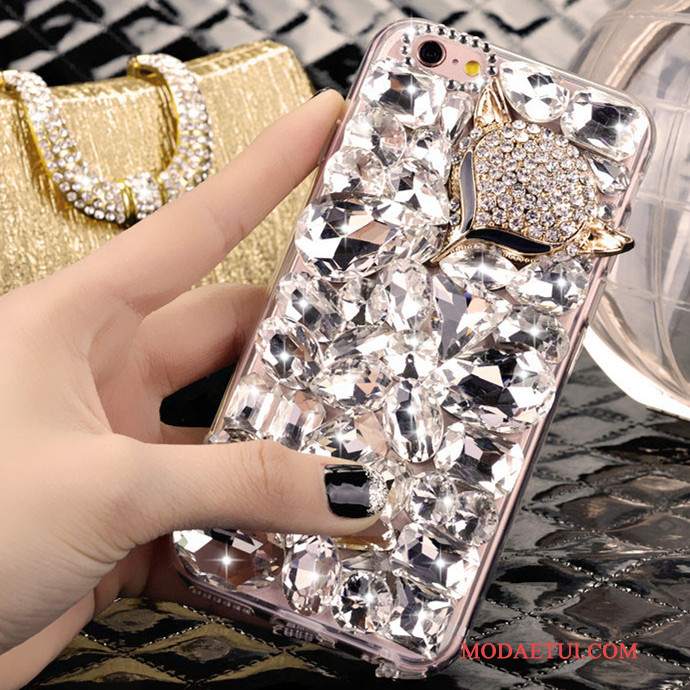 Futerał iPhone 4/4s Rhinestone Kryształ Piękny, Etui iPhone 4/4s Srebro Tendencja