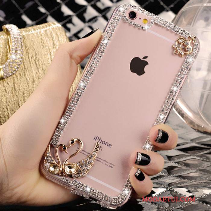 Futerał iPhone 4/4s Rhinestone Tendencja Piękny, Etui iPhone 4/4s Różowe Kryształ