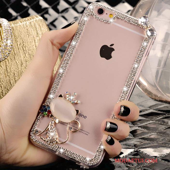 Futerał iPhone 4/4s Rhinestone Tendencja Piękny, Etui iPhone 4/4s Różowe Kryształ