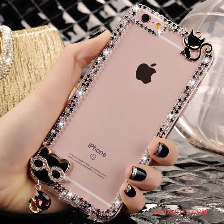 Futerał iPhone 4/4s Rhinestone Tendencja Piękny, Etui iPhone 4/4s Różowe Kryształ