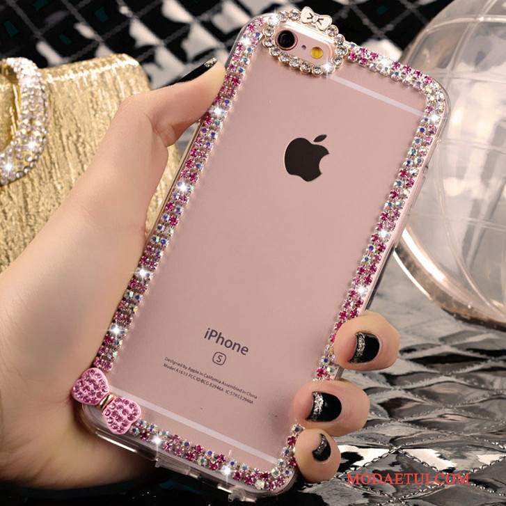 Futerał iPhone 4/4s Rhinestone Tendencja Piękny, Etui iPhone 4/4s Różowe Kryształ