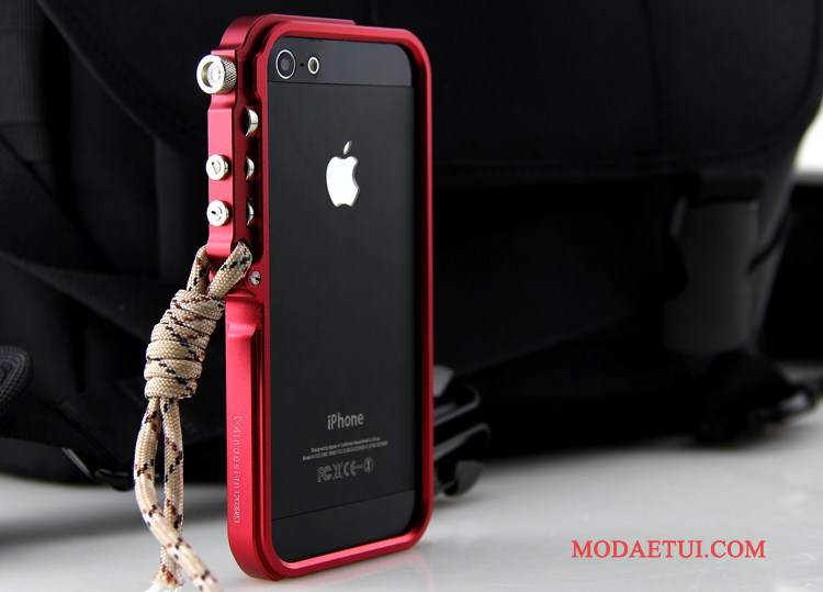 Futerał iPhone 5/5s Metal Granica Złoto, Etui iPhone 5/5s Maszyny Tendencja