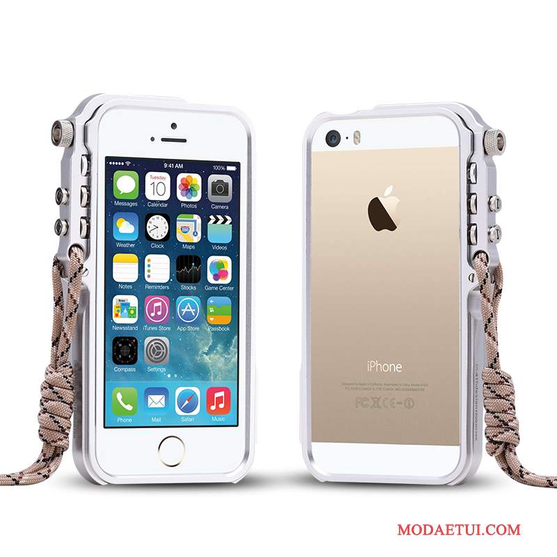 Futerał iPhone 5/5s Metal Tendencjana Telefon, Etui iPhone 5/5s Ochraniacz Czarny Anti-fall