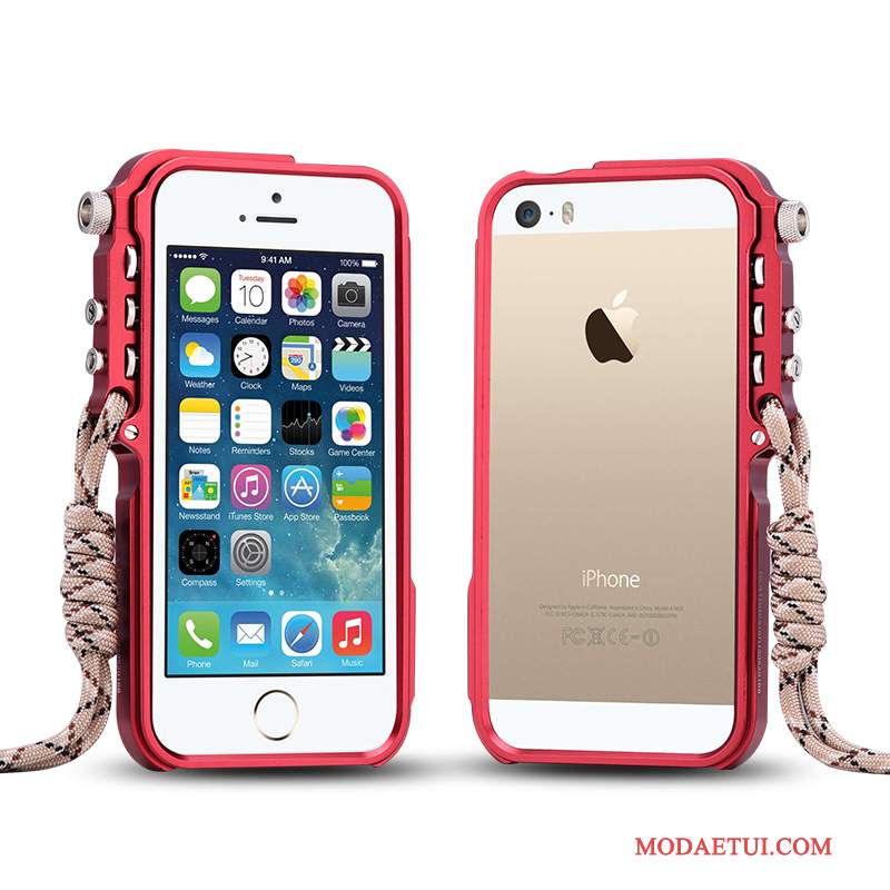 Futerał iPhone 5/5s Metal Tendencjana Telefon, Etui iPhone 5/5s Ochraniacz Czarny Anti-fall