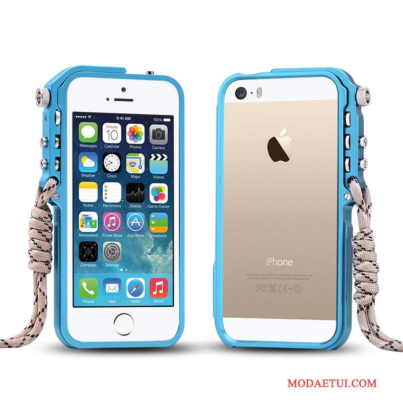 Futerał iPhone 5/5s Metal Tendencjana Telefon, Etui iPhone 5/5s Ochraniacz Czarny Anti-fall