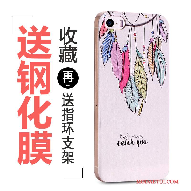 Futerał iPhone 5/5s Miękki Dostosowanena Telefon, Etui iPhone 5/5s Kolor Ring Piękny