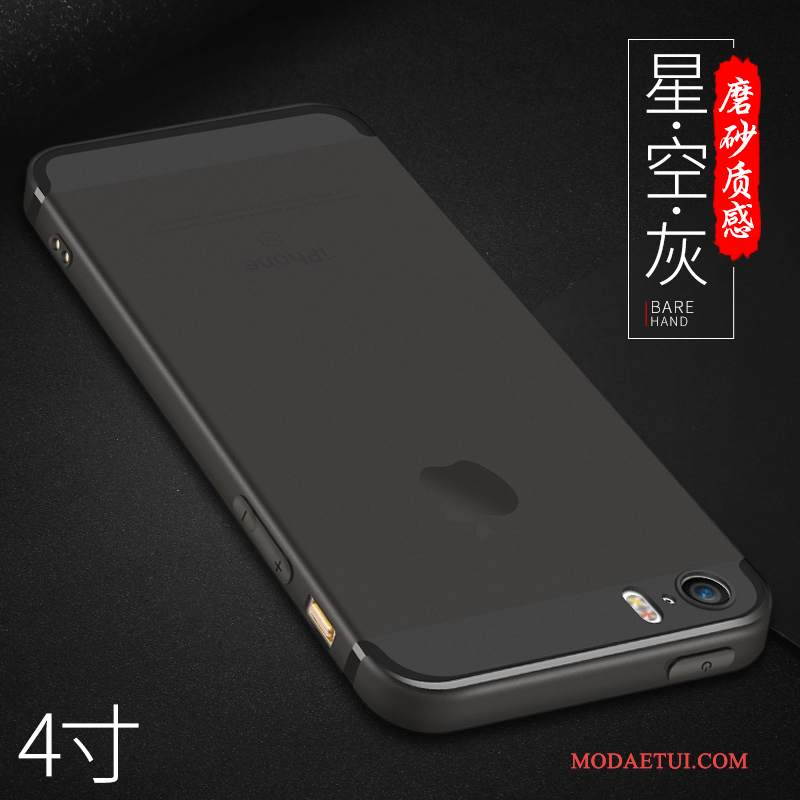 Futerał iPhone 5/5s Miękki Smok Czarny, Etui iPhone 5/5s Silikonowe Cienkie Proste
