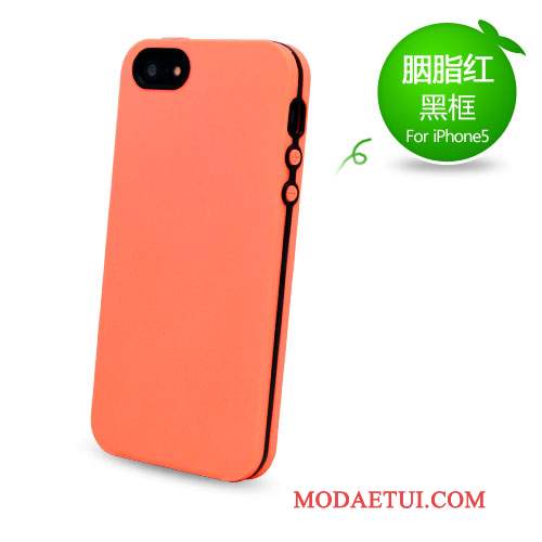 Futerał iPhone 5/5s Silikonowe Anti-fall Czerwony, Etui iPhone 5/5s Ochraniacz Na Telefon