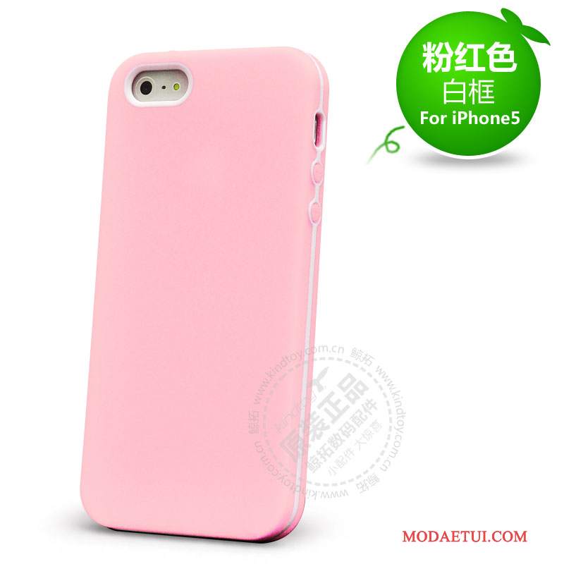 Futerał iPhone 5/5s Silikonowe Anti-fall Czerwony, Etui iPhone 5/5s Ochraniacz Na Telefon