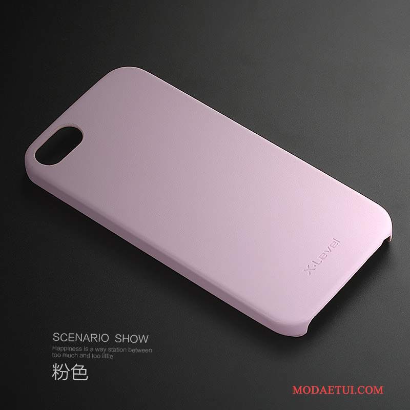 Futerał iPhone 5/5s Skóra Na Telefon Jasny, Etui iPhone 5/5s Ochraniacz Cienkie Różowe