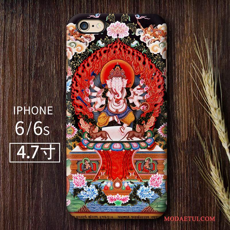 Futerał iPhone 6/6s Kolor Podwójnana Telefon, Etui iPhone 6/6s Vintage Chiński Styl