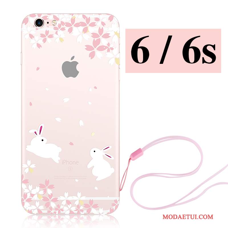 Futerał iPhone 6/6s Kreskówka Bunny Nowy, Etui iPhone 6/6s Silikonowe Na Telefon Sakura