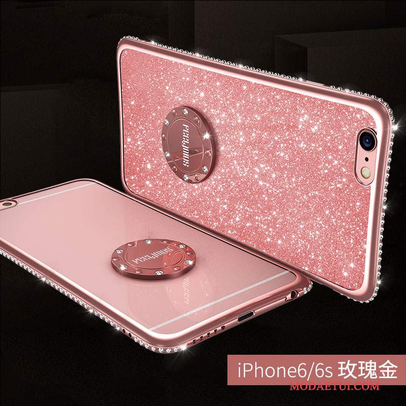 Futerał iPhone 6/6s Luksusowy Na Telefon Anti-fall, Etui iPhone 6/6s Rhinestone Czerwony Tendencja